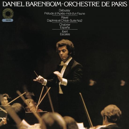Cover Daniel Barenboim Conducts Works by Ravel, Debussy, Ibert & Chabrier (Remastered)