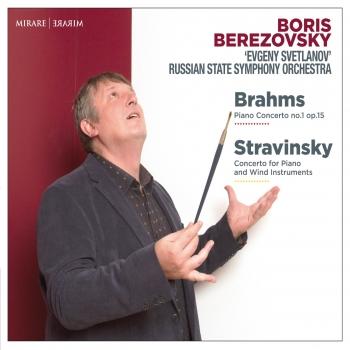 Cover Brahms: Piano Concerto No. 1, Op. 15 - Stravinsky: Concerto for Piano and Wind Instruments