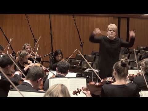 Video Marin Alsop conducts Schumann’s Symphonies Nos. 3 & 4 (re-orchestrated by Gustav Mahler)