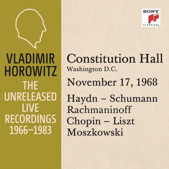 Cover Vladimir Horowitz in Recital at Constitution Hall, Washington D.C., November 17, 1968
