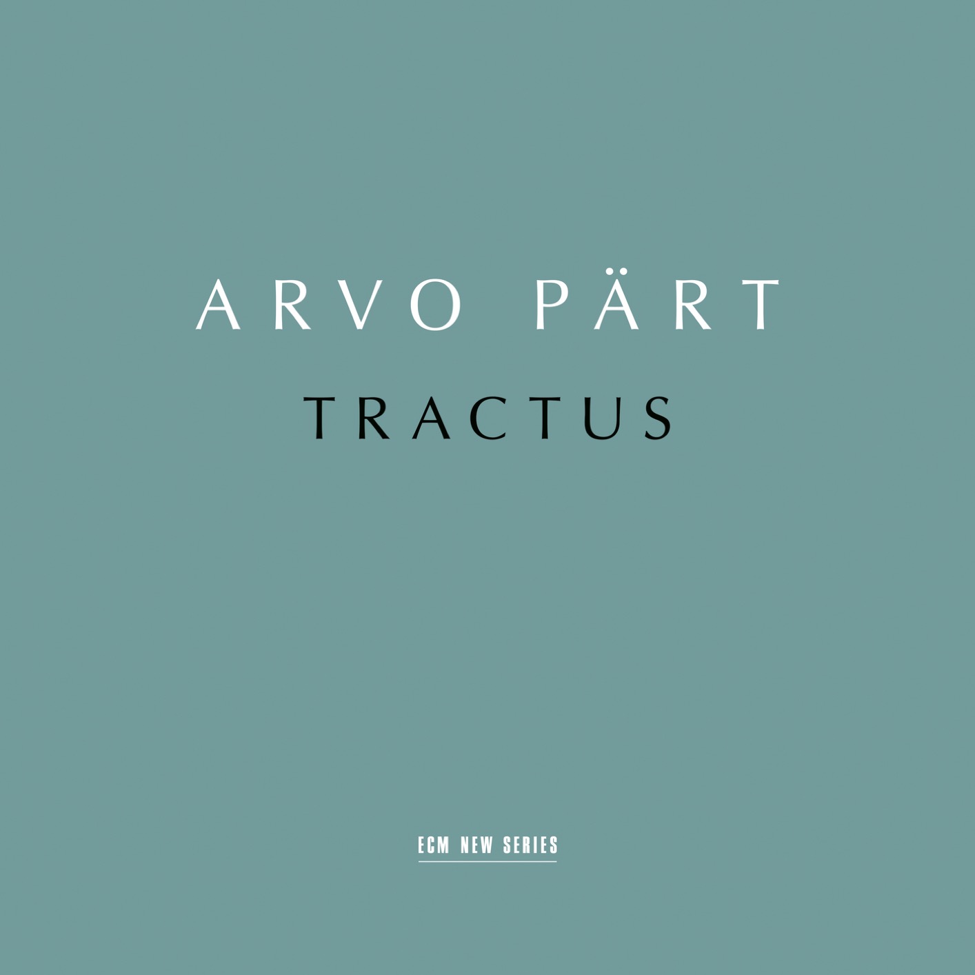 Cover Arvo Pärt: Tractus