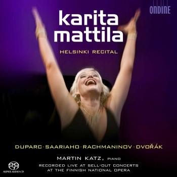 Cover Vocal Recital: Mattila, Karita - Duparc, H. / Saariaho, K. / Rachmaninov, S. / Dvorak, A. (Helsinki Recital)