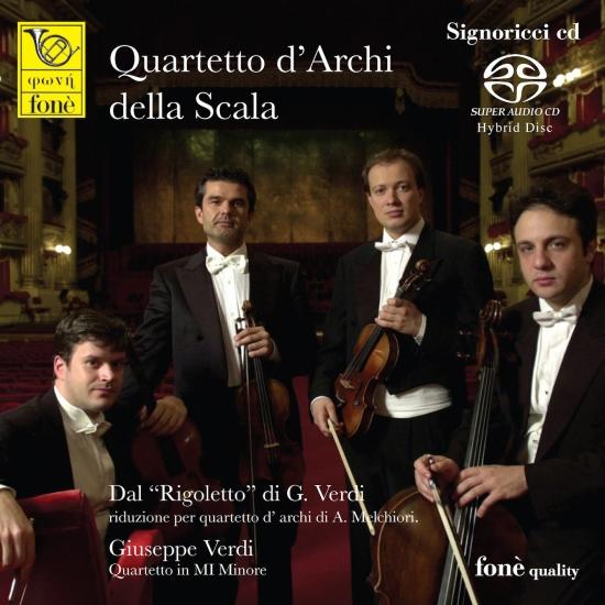 Cover Verdi: Dal 'Rigoletto' riduzione per quartetto d'archi di A.Melchiori / Quartetto in Mi Minore