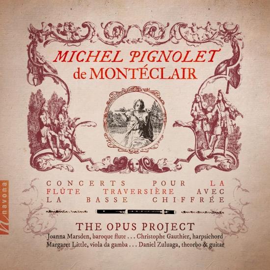Cover Michel Pignolet de Montéclair: Concerts pour la Flûte Traversière avec la Basse Chiffré