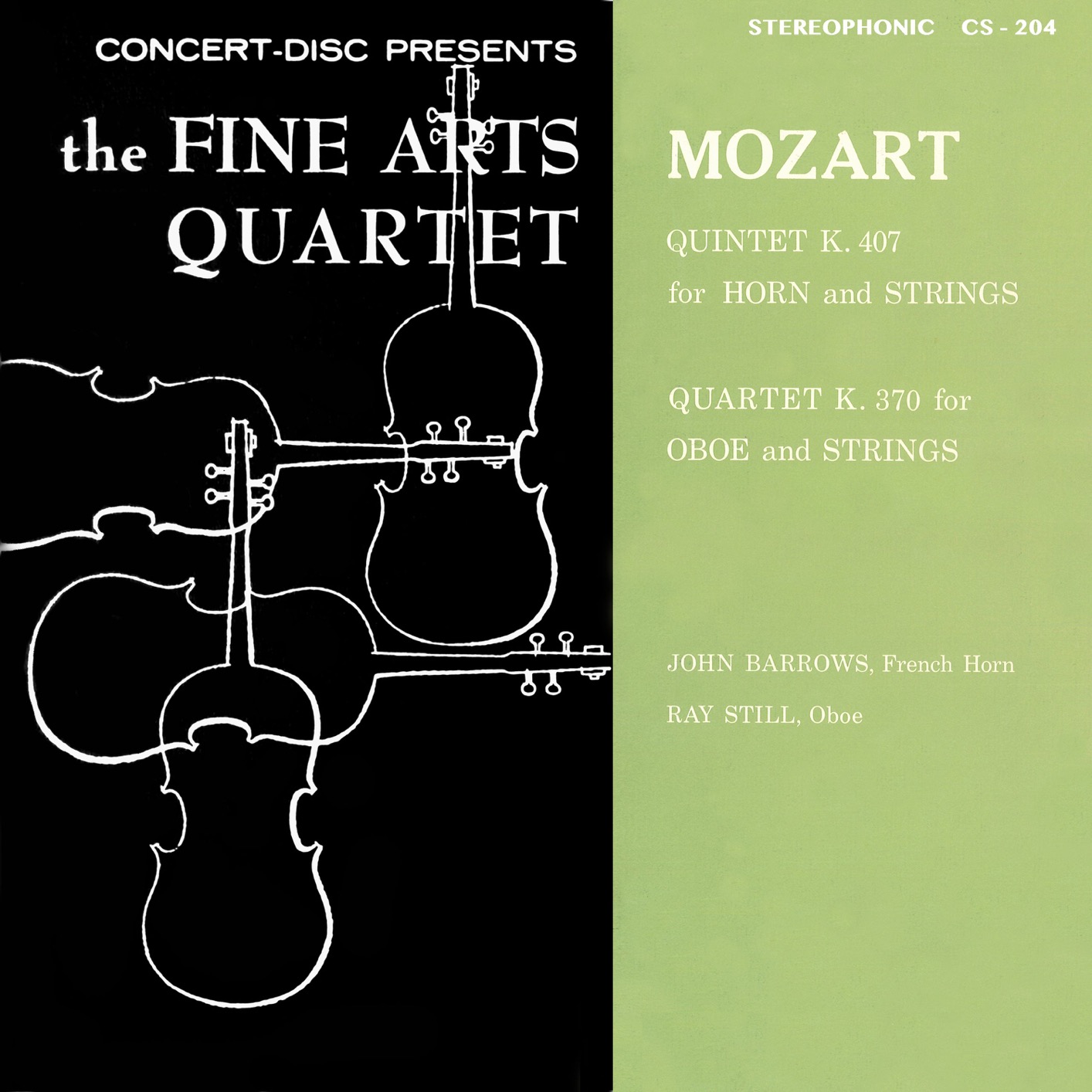 Cover Mozart: Horn Quintet, K. 407 & Oboe Quartet, K. 370 (Remastered from the Original Concert-Disc Master Tapes)