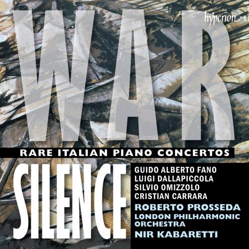 Cover War Silence - Rare Italian Piano Concertos