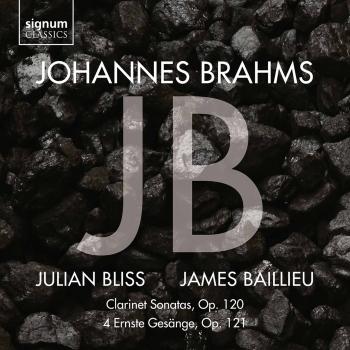 Cover Johannes Brahms: Clarinet Sonatas Op. 120, 4 Ernste Gesänge, Op. 121