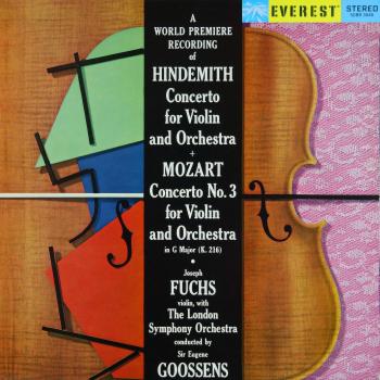 Cover Hindemith: Violin Concerto & Mozart: Violin Concerto No. 3 (Transferred From The Original Everest Records Master Tapes)