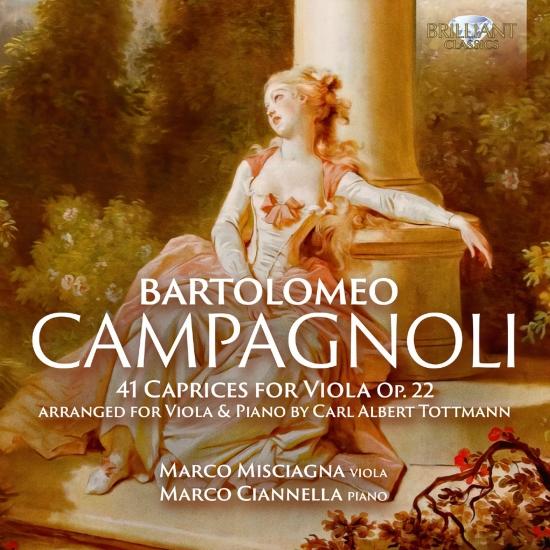 Cover Campagnoli: 41 Caprices for Viola, Op. 22, arranged for Viola & Piano by Carl Albert Tottmann