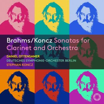 Cover Brahms-Koncz: Sonatas for Clarinet and Orchestra