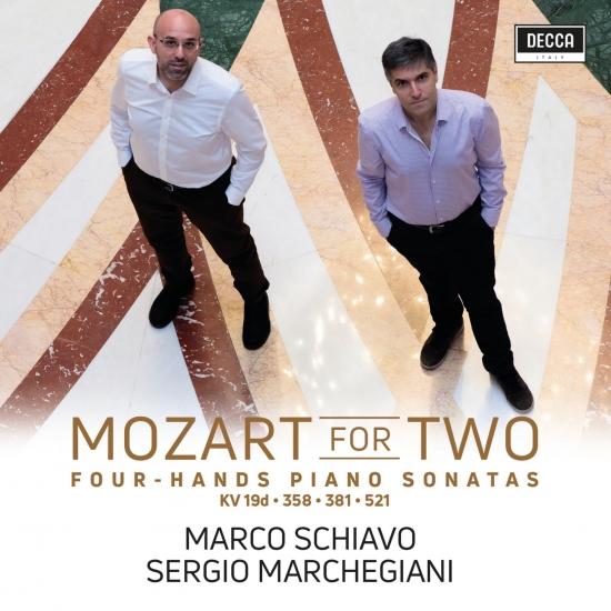 Cover Mozart For Two - Piano Sonatas Four Hands KV 521, 381, 19D, 358