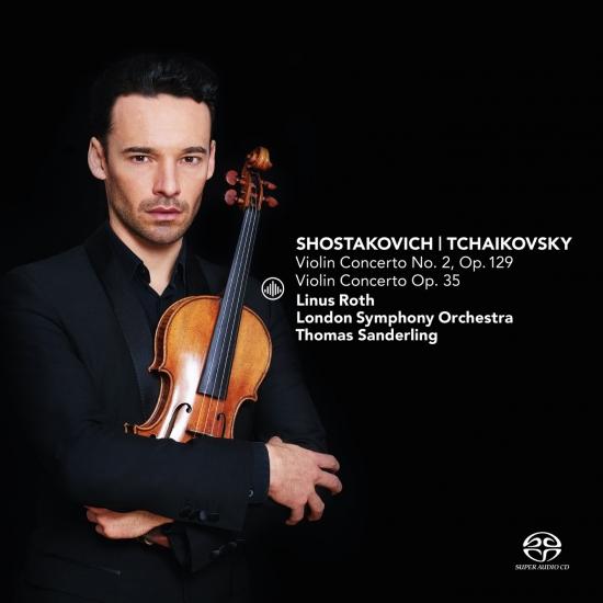 Cover Shostakovich: Violin Concerto No. 2, Op. 129 & Tchaikovsky: Violin Concerto, Op. 35
