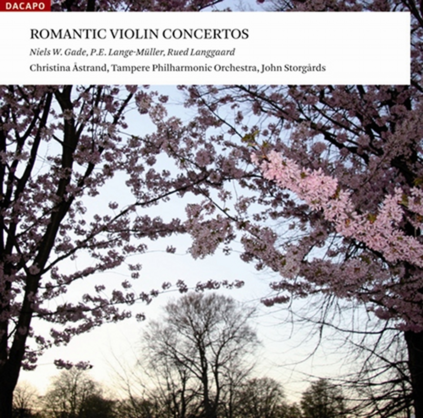 Cover N.W. Gade, Lange-Müller, Langgaard - Romantic Violin Concertos