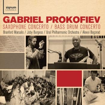 Cover Gabriel Prokofiev: Saxophone Concerto, Bass Drum Concerto