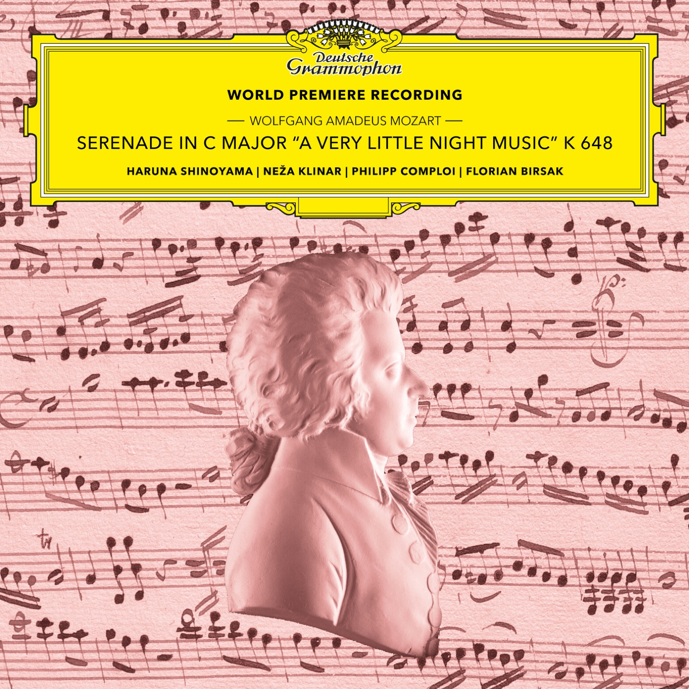 Cover Mozart: Serenade in C Major, K. 648 'A Very Little Night Music' (Version for 2 Violins, Cello & Harpsichord) (World Premiere Recording)