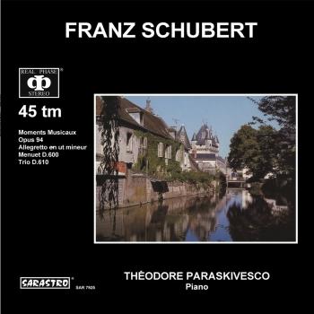 Cover Schubert: Moments Musicaux - Allegreeto en ut mineur - Menuet, D. 600 - Trio, D. 610
