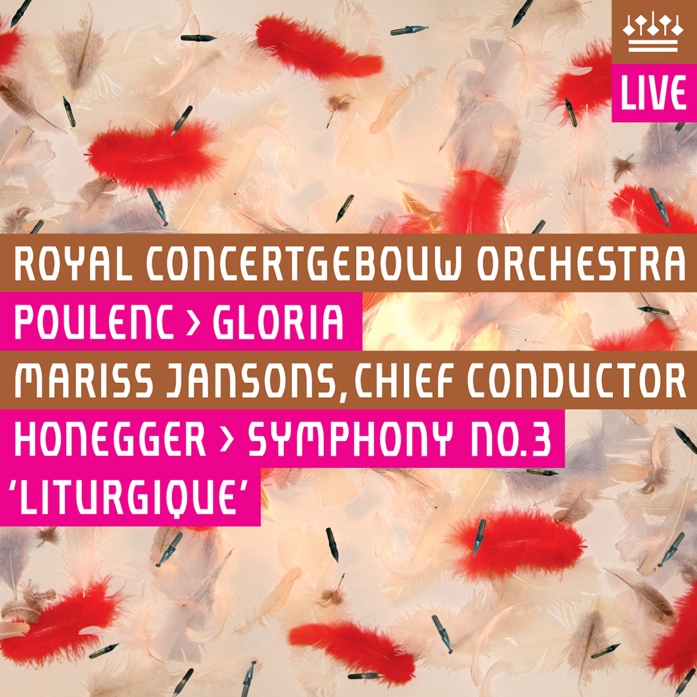 Cover Poulenc: Gloria / Honegger: Symphony No. 3, Liturgique (Live)