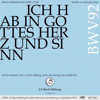 Cover Bachkantate, BWV 92 - Ich hab in Gottes Herz und Sinn (Live)