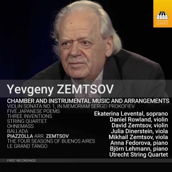 Cover Yevgeny Zemtsov: Chamber & Instrumental Music & Arrangements