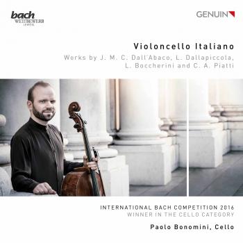 Cover Violoncello Italiano (Werke von J. M. Dall’Abaco, L. Dallapiccola, L. Boccherini und C. A. Piatti)