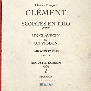 Cover Clément: Sonatas for Violin & Harpsichord
