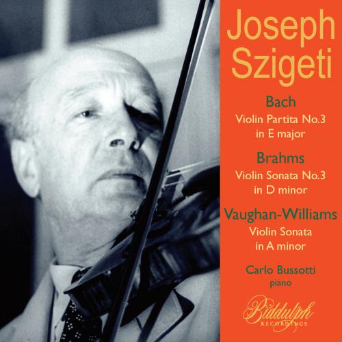 Cover Szigeti plays Bach, Brahms & Vaughan Williams