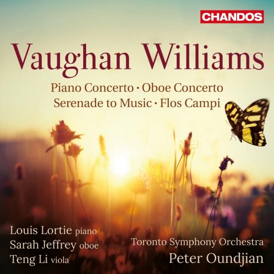 Cover Vaughan Williams: Piano Concerto, Oboe Concerto, Serenade to Music & Flos Campi