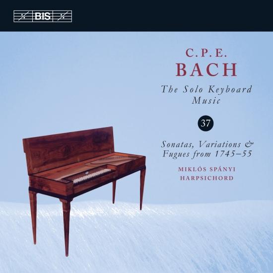Cover C.P.E. Bach: The Solo Keyboard Music, Vol. 37 - Sonatas, Variations & Fugues from 1745-55