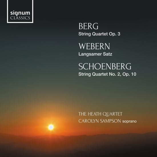 Cover Berg: String Quartet – Webern: Langsamer Satz – Schoenberg: String Quartet No. 2