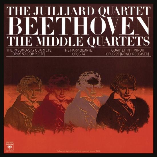 Cover Beethoven: The Middle Quartets, Op. 59 Nos. 1 - 3; Op. 74 & Op. 95 (Remastered)