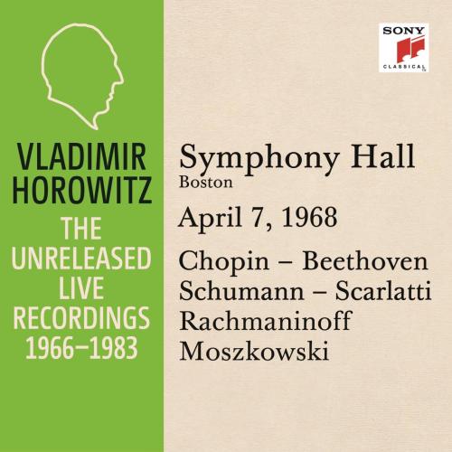 Cover Vladimir Horowitz in Recital at Symphony Hall, Boston, April 7, 1968