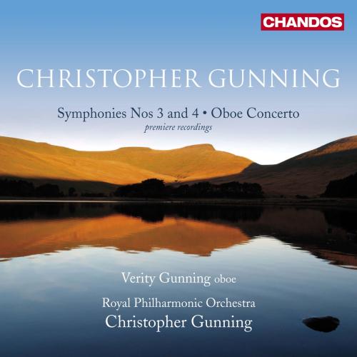 Cover Gunning: Symphonies Nos. 3 and 4 & Oboe Concerto