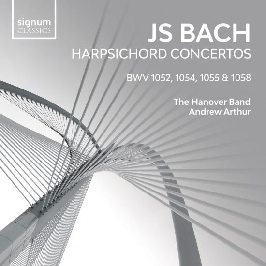 Cover JS Bach: Harpsichord Concertos, BWV 1052, 1054, 1055 & 1058