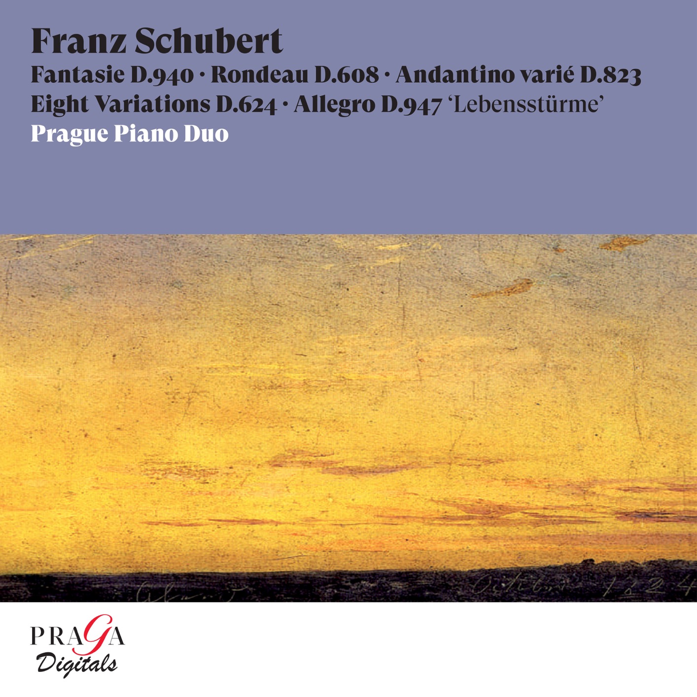 Cover Franz Schubert Fantasie, D. 940, Rondeau, D. 608, Andantino varié, D. 823, Eight Variations, D. 624, Allegro, D. 947 Lebensstürme