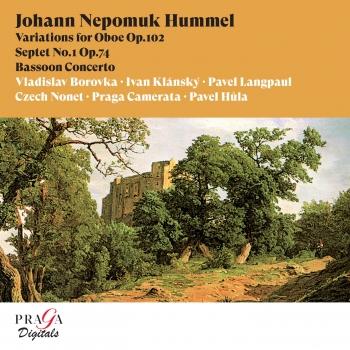 Cover Johann Nepomuk Hummel Variations for Oboe, Septet No. 1, Bassoon Concerto