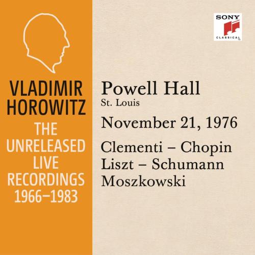 Cover Vladimir Horowitz in Recital at Powell Hall, St. Louis, November 21, 1976