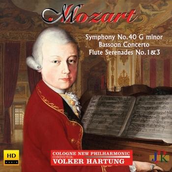 Cover Mozart: Symphony No. 40 in G Minor, Bassoon Concerto & Flute Serenades Nos. 1 & 3
