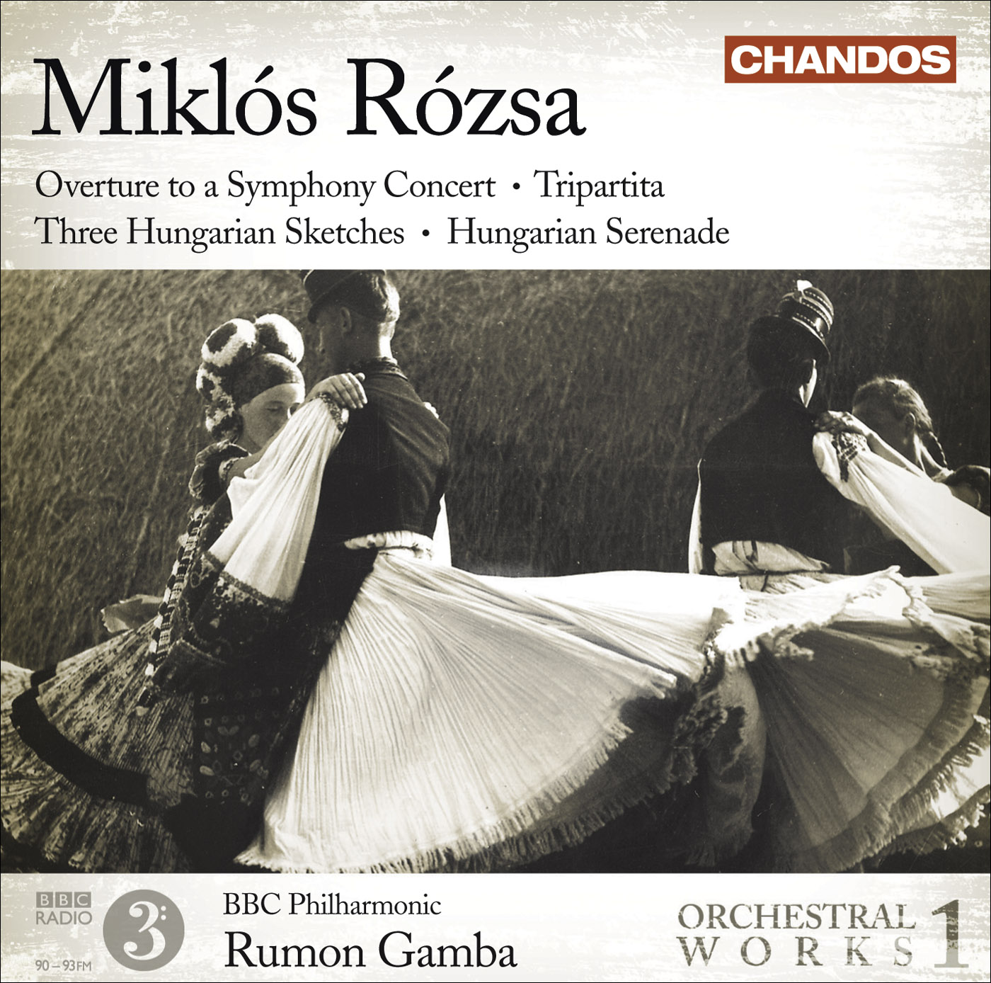 Cover Miklós Rózsa: Orchestral Works Volume 1