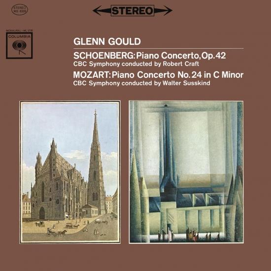 Cover Mozart: Piano Concerto No. 24 in C Minor, K. 491 / Schoenberg: Piano Concerto, Op. 42 (Remastered)