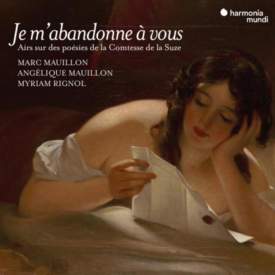 Cover 'Je m'abandonne à vous' Songs on poems by Henriette de Coligny, Comtesse de La Suze