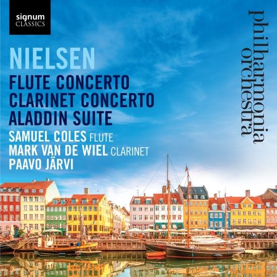 Cover Nielsen: Flute Concerto - Clarinet Concerto - Aladdin Suite