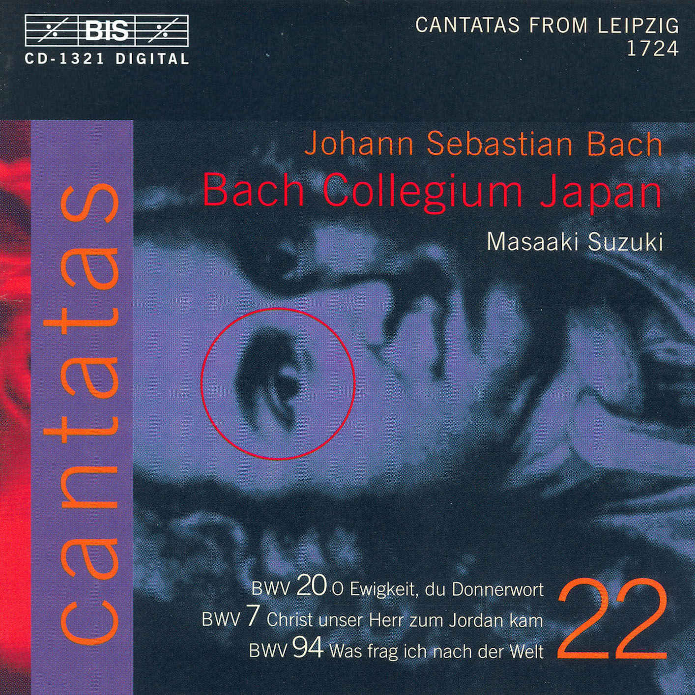 Cover Bach, J.S.: Cantatas, Vol. 22  - Bwv 7, 20, 94