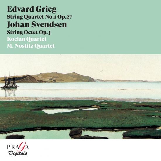 Cover Edvard Grieg: String Quartet, Op. 27 - Johan Svendsen: String Octet, Op. 3