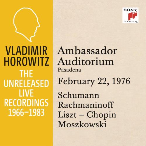 Cover Vladimir Horowitz in Recital at Ambassador College, Pasadena, February 22, 1976