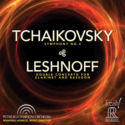 Cover Tchaikovsky: Symphony No. 4 - Johnathan Leshnoff: Double Concerto for Clarinet & Bassoon (Live)