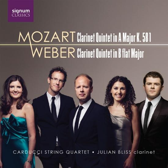 Cover Mozart: Clarinet Quintet in Major, K. 581 - Weber: Clarinet Quintet in B-Flat Major