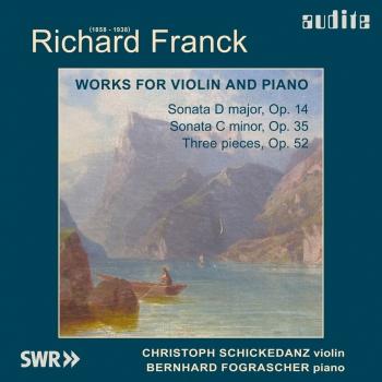 Cover Richard Franck: Violin Sonatas Nos 1 & 2, Three Pieces, Op. 52