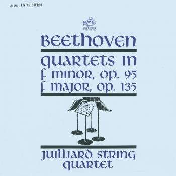 Cover Beethoven: String Quartet No. 11 in F Minor, Op. 95 'Serioso' & String Quartet No. 16 in F Major, Op. 135