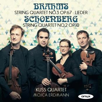 Cover Brahms: String Quartet No. 3, Lieder & Schoenberg: String Quartet No. 2