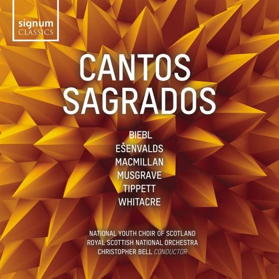 Cover Cantos Sagrados: Ešenvalds, MacMillan, Musgrave, Tippett